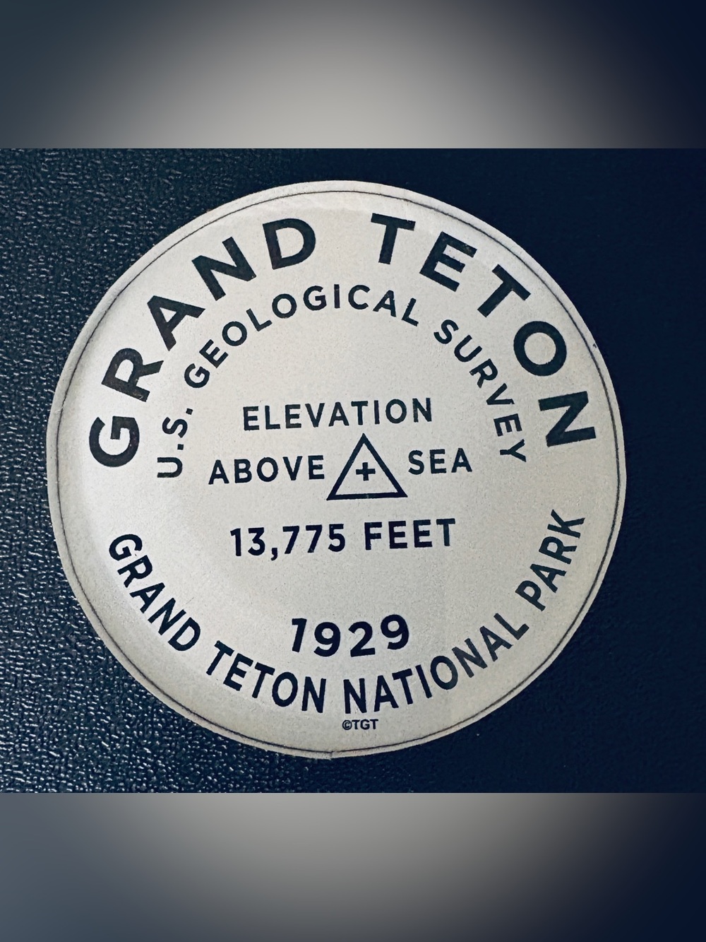 Grand Teton National Park 1929 Elevation Souvenir Magnet